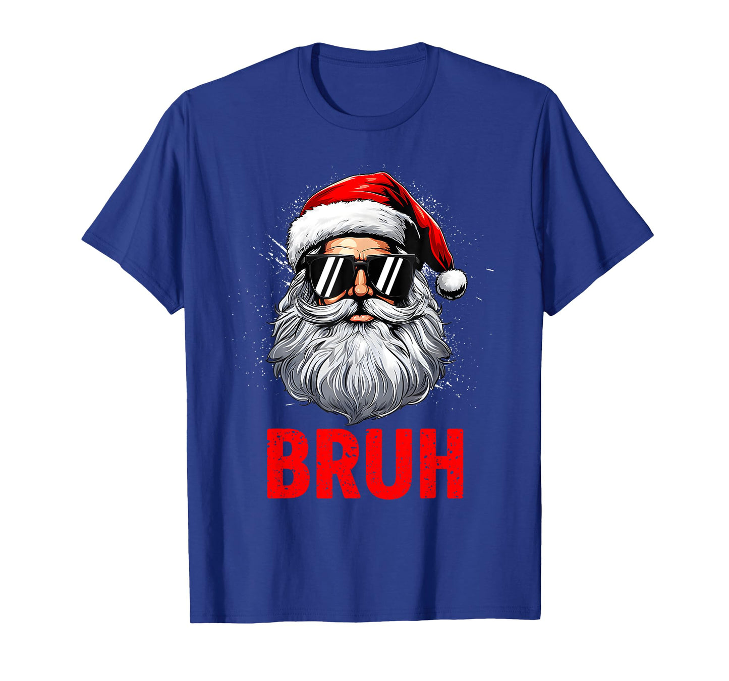 Bruh Funny Santa Claus Groovy T-Shirt