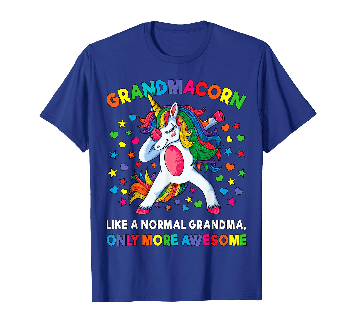 Grandmacorn Like A Grandma Only Awesome Dabbing Unicorn T-Shirt