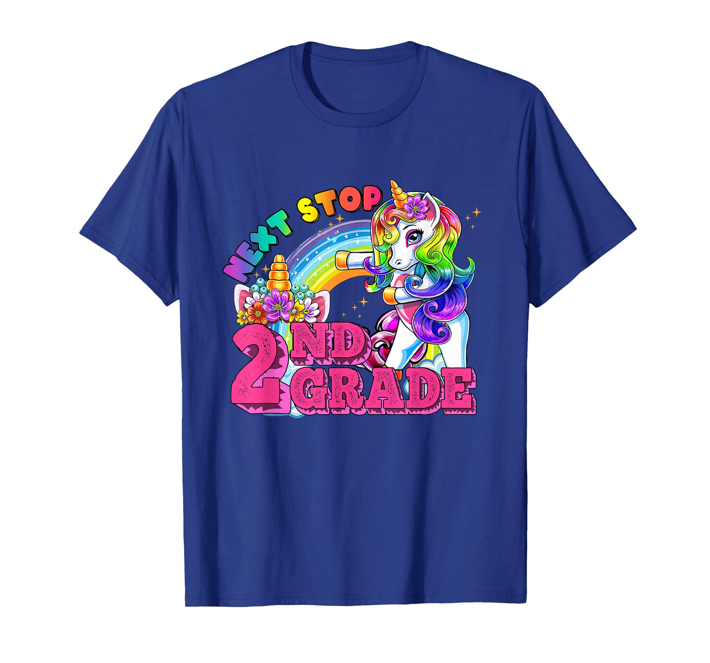 Next stop 2nd Grade Flossing Unicorn 2nd Grade Here I come T-Shirt