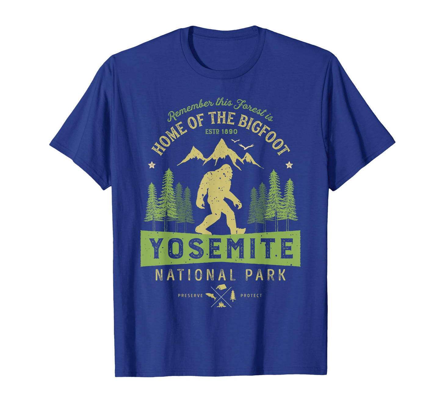 Yosemite National Park T shirt California Bigfoot Vintage T-Shirt