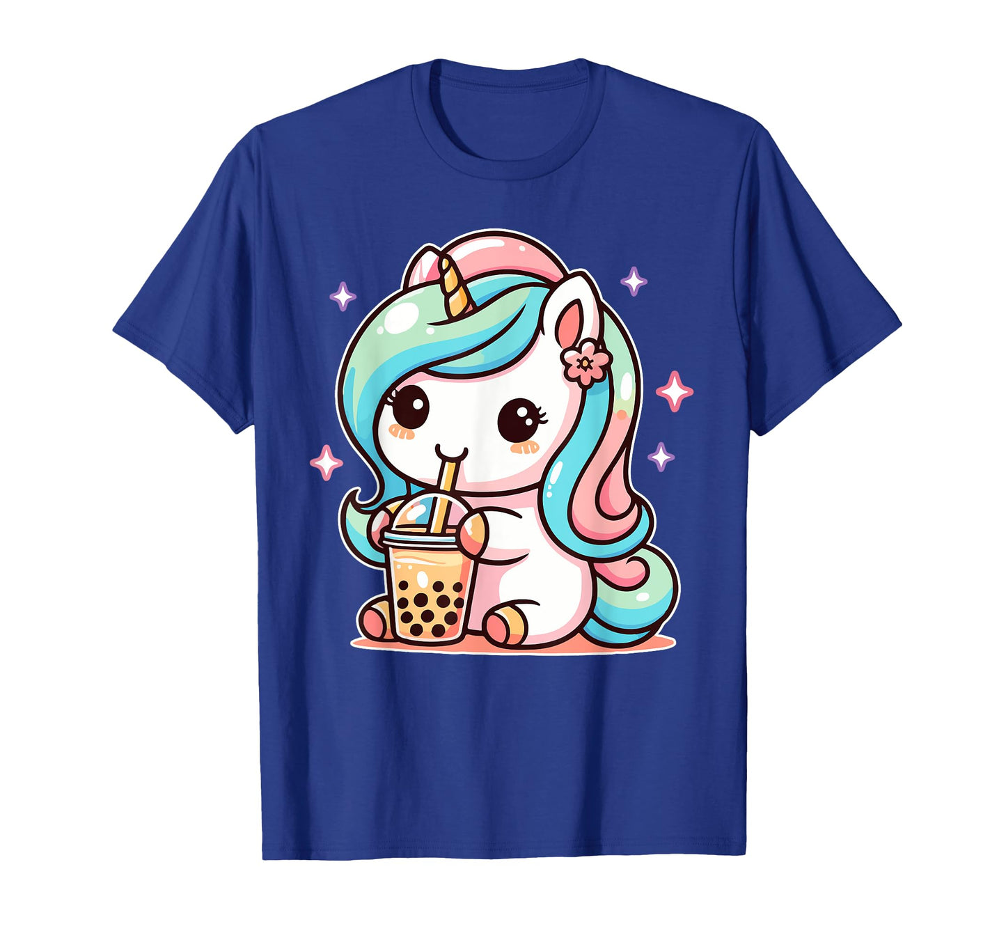 Milk Tea Unicorn Kawaii Unicorn Drinks Boba Tea Bubble Tea T-Shirt