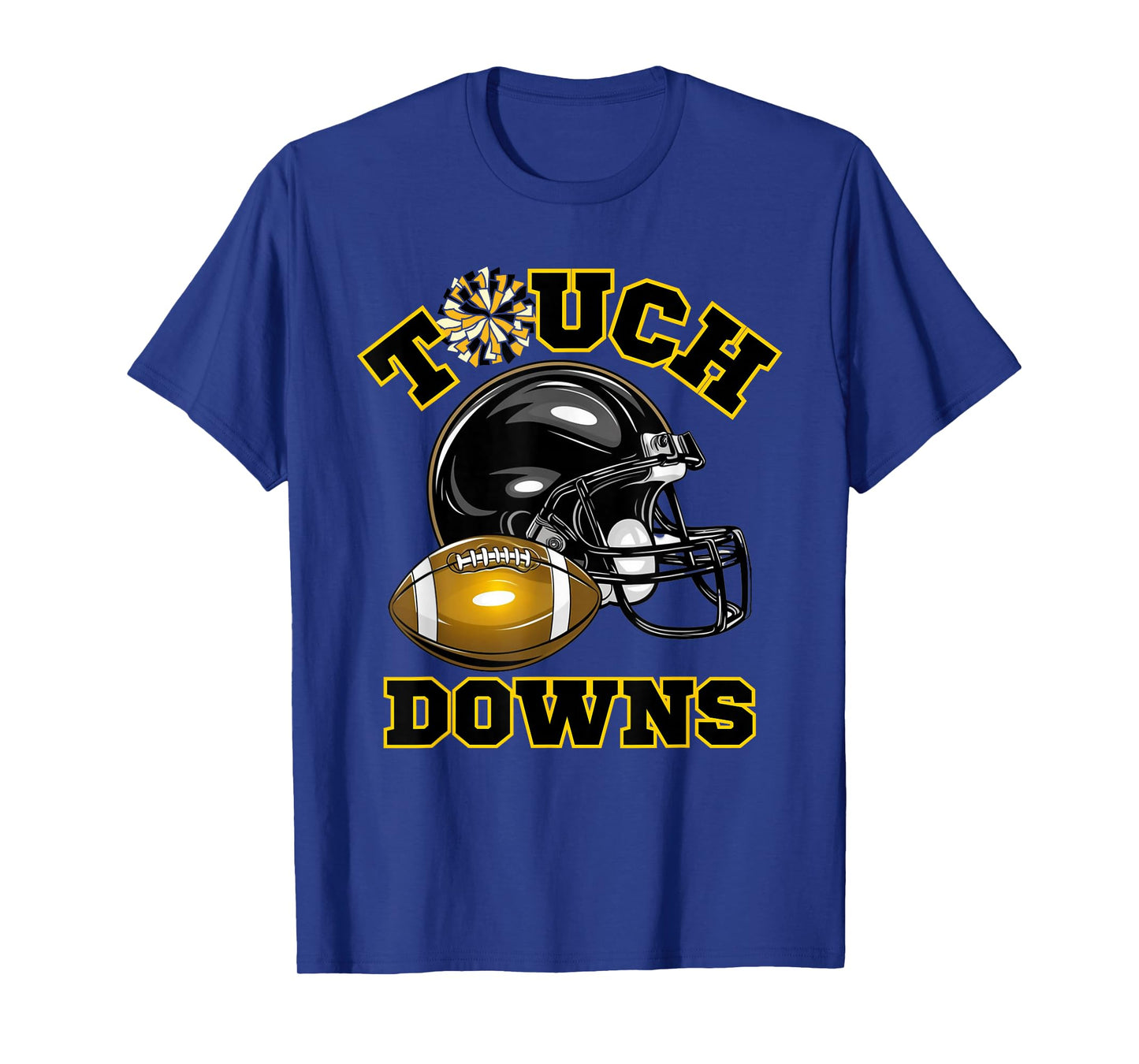 Black Gold Touchdown Day Football Game High School Matching T-Shirt