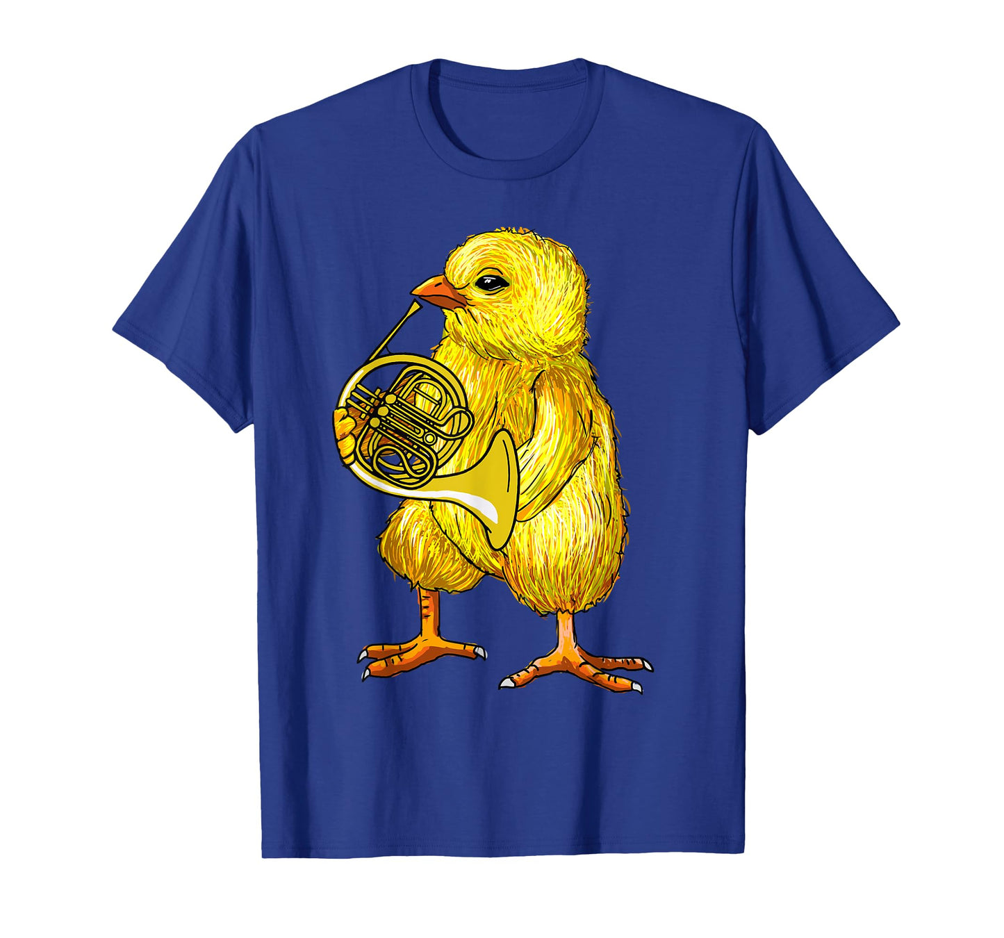 Cute Chicken Playing French Horn - French Horn Musician Gift T-Shirt