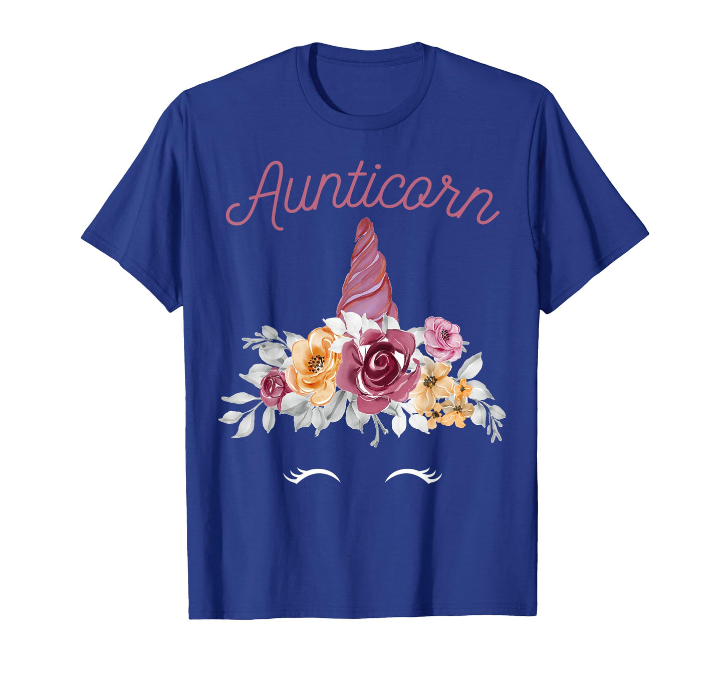 More Best Aunt & Auntie Presents Unicorn Aunt T-Shirt Black Women's Classic Fit Short Sleeve Crew Neck Small