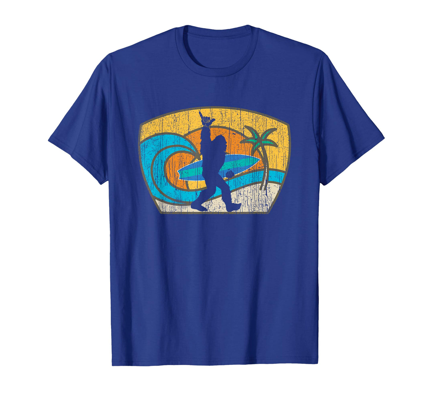 Bigfoot Retro Surfing Gift for Shaka Aloha Surfer Dude Men Women Girls Kids T-Shirt