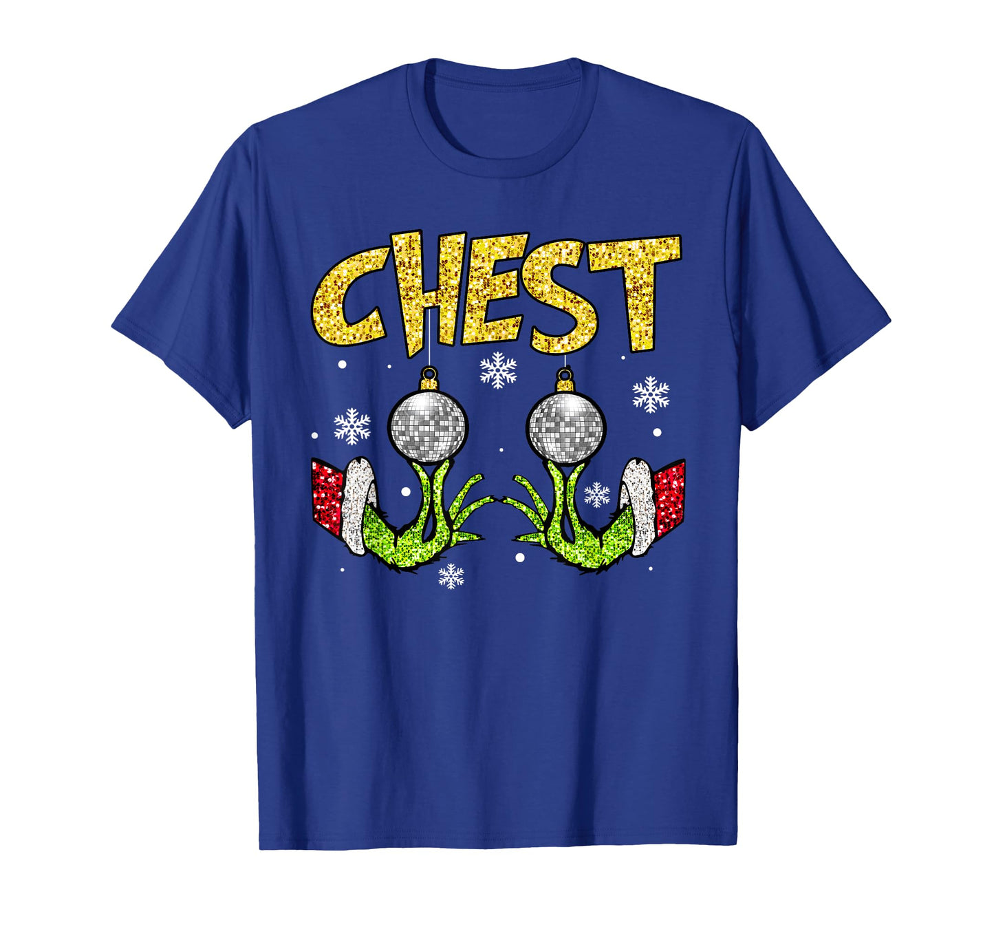 Chest Nuts Matching Chestnuts Funny Christmas Couples Women T-Shirt