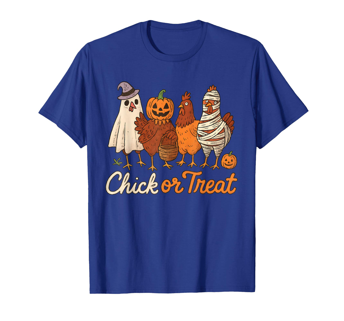 Chick Or Treat Halloween Witch Spooky Chicken T-Shirt