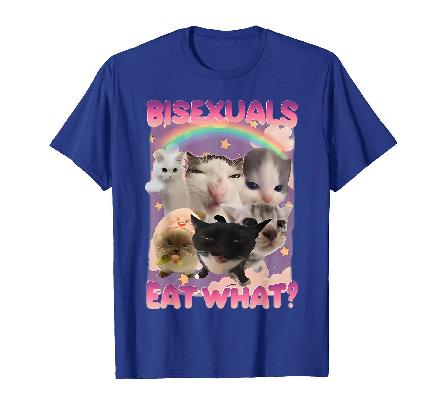 Bisexuals Eat What Funny Cat Unicorn Meme LGBT Humor T-Shirt