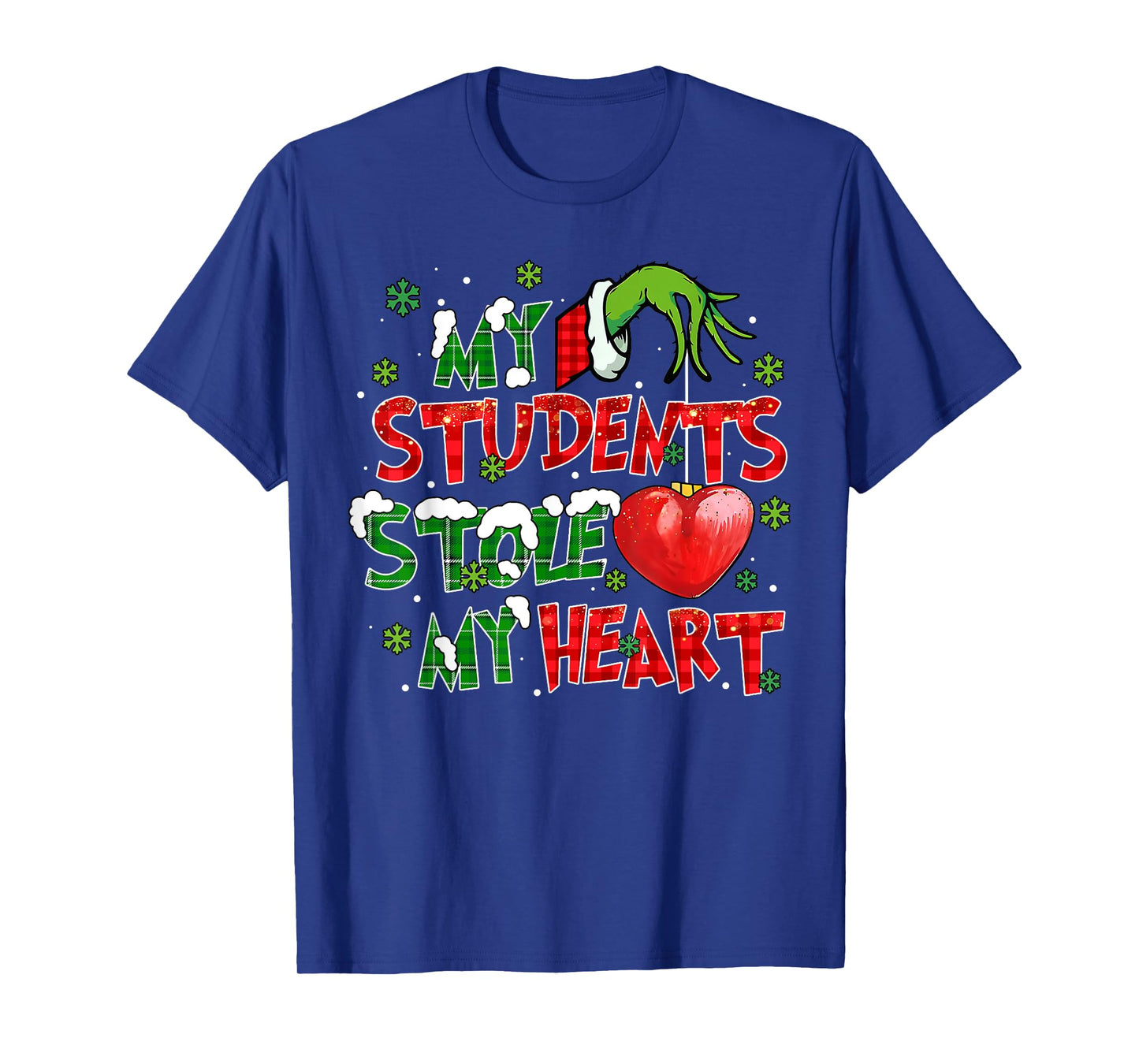 My Students Stole My Heart Xmas Christmas Holiday Teacher T-Shirt