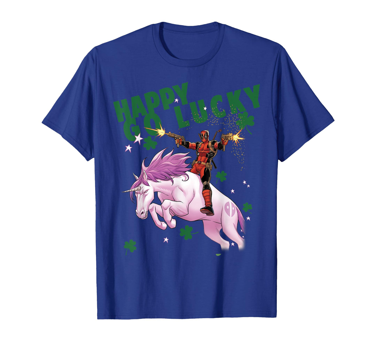 Marvel Deadpool Happy Go Lucky Magical Unicorn T-Shirt