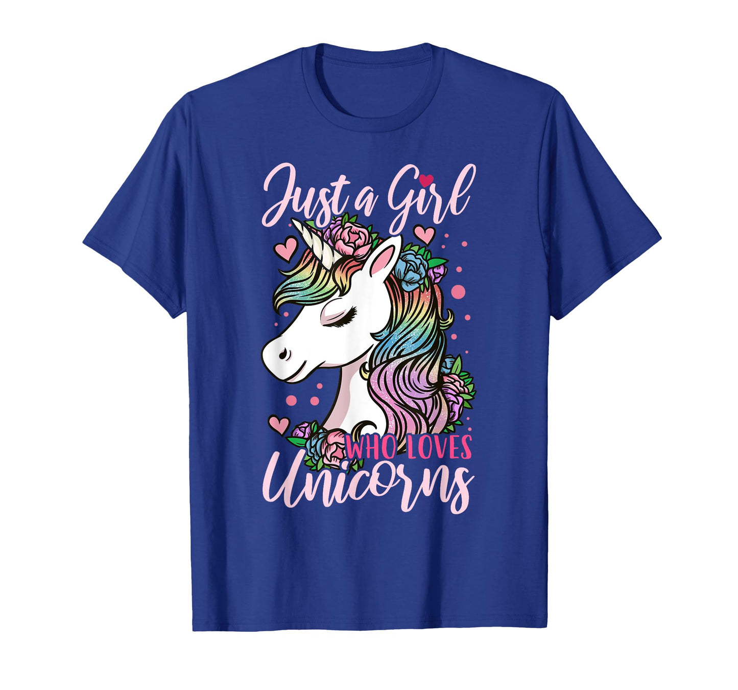 Unicorn Just a Girl Who Loves Unicorns Gift T-Shirt
