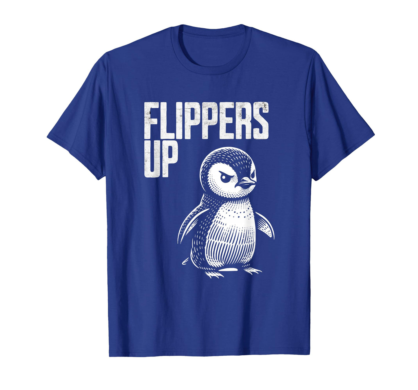 Flippers Up Penguin Resistance Subtle Political Protest T-Shirt