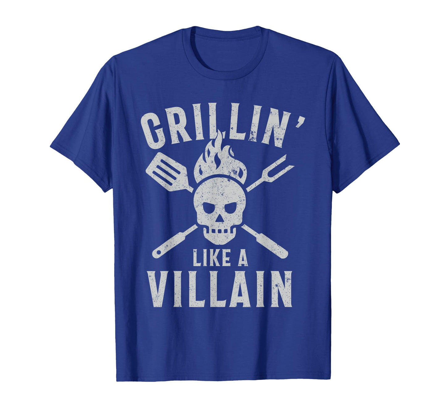 Funny Grillin' Like A Villain Barbecue Grilling Cooking T-Shirt