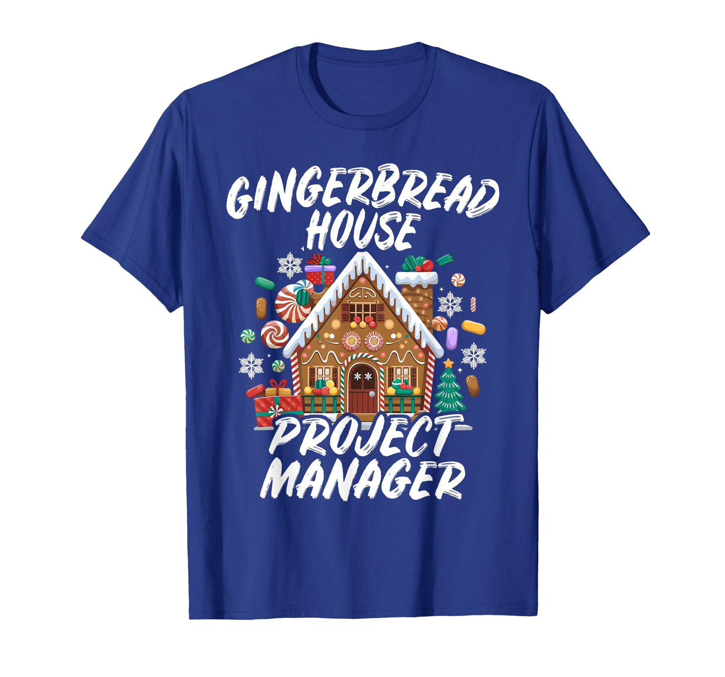 Fun Gingerbread House Christmas: Mens & Womens Graphic T-Shirt