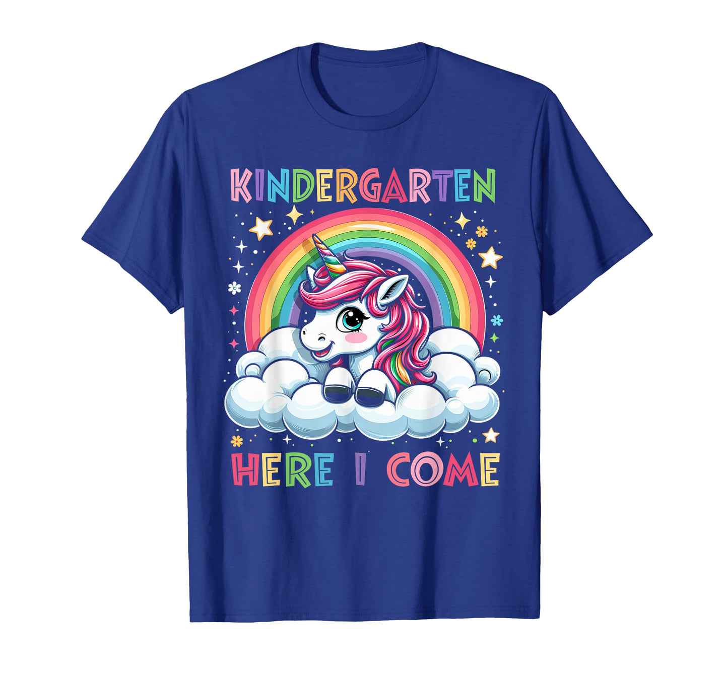 First Day Of Kindergarten Shirt Girls Unicorn Back To School T-Shirt
