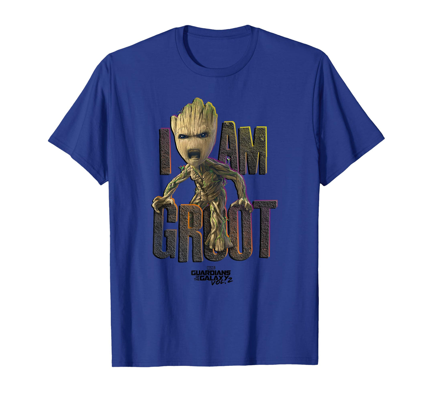 Marvel Guardians Vol.2 I AM GROOT Cute Angry T-Shirt C2 T-Shirt