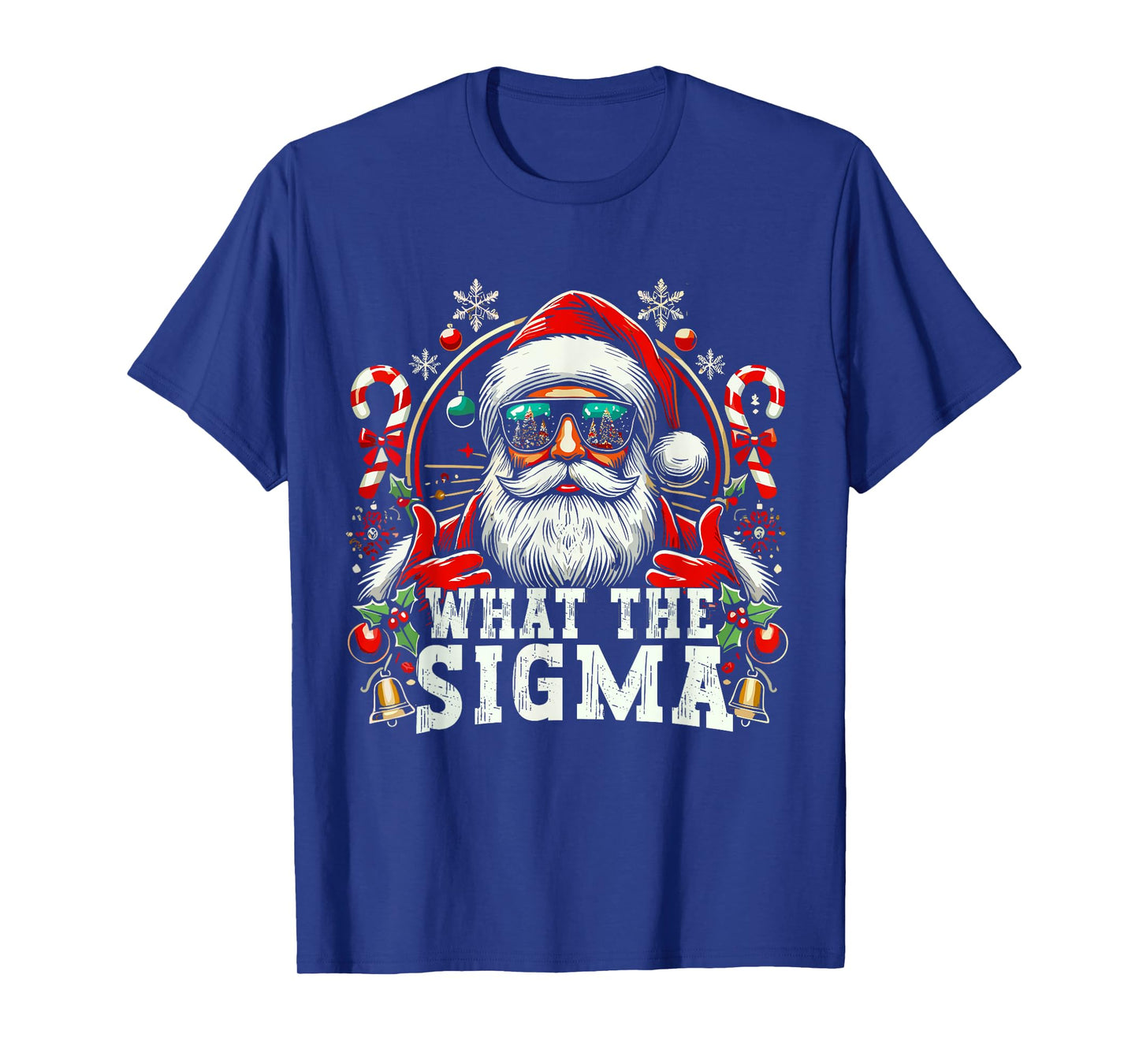 What The Sigma Santa Funny Christmas Meme Xmas Rizz T-Shirt