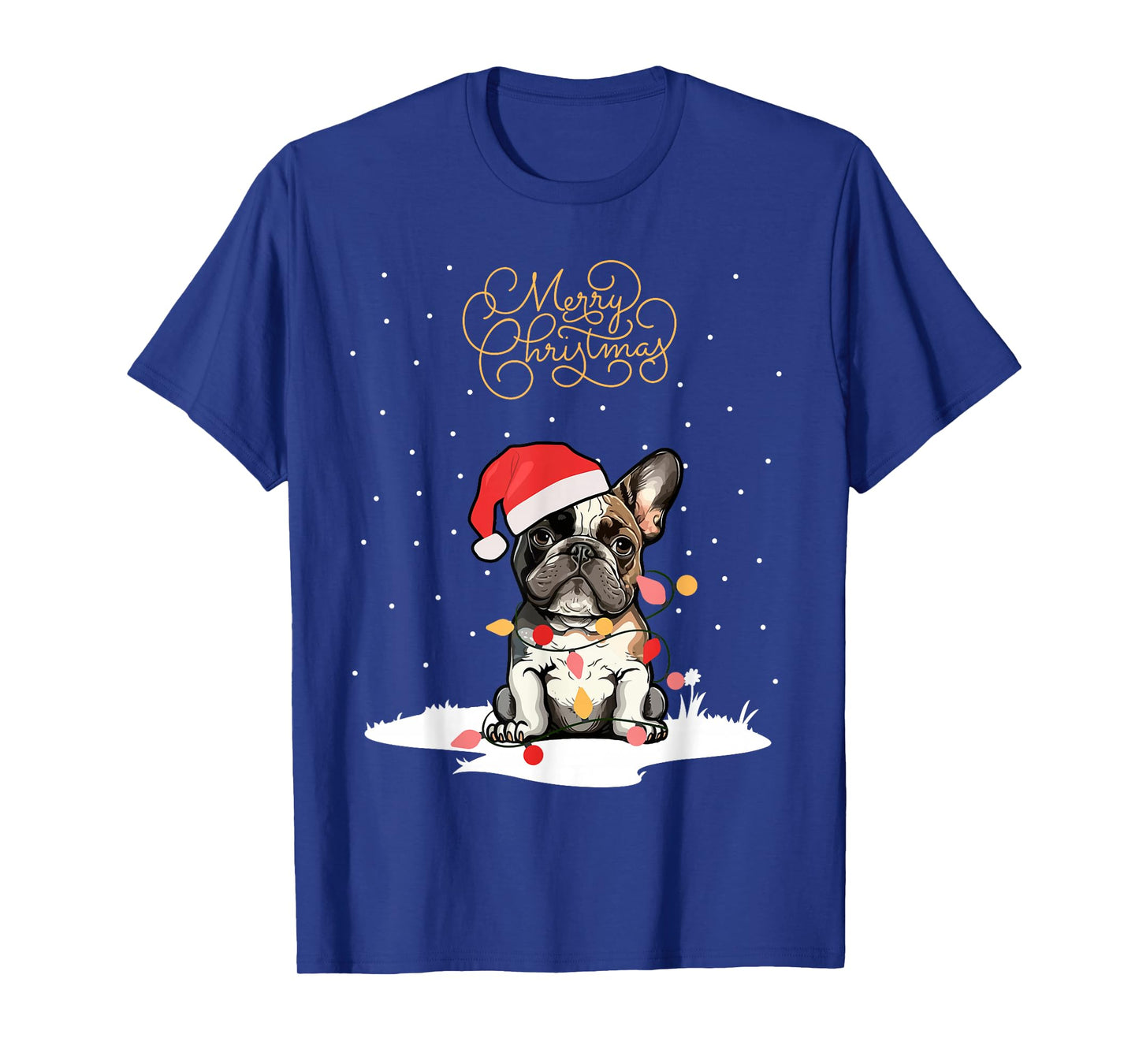 Santa Xmas Frenchie Merry Christmas French Bulldog Puppy T-Shirt