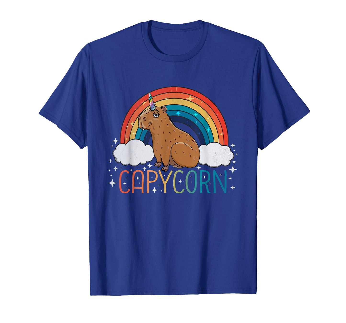 Capybara Lover Girls Unicorn Rainbow Capybara T-Shirt