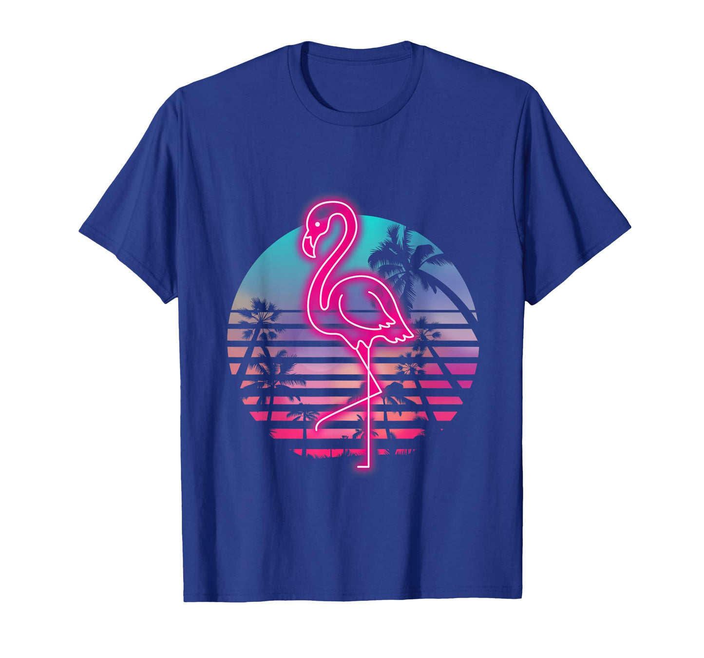 Zoo Animal Tropic Summer Sunrise Gift Flamingo T-Shirt