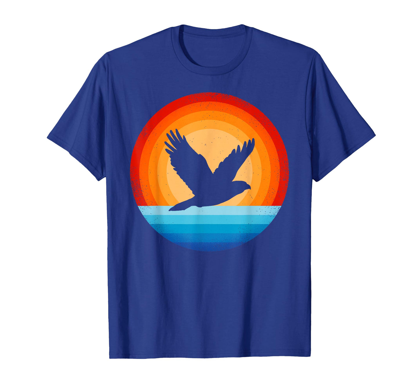 Hawk Retro Vintage 60s 70s Sunset Bird Lovers Men Women T-Shirt