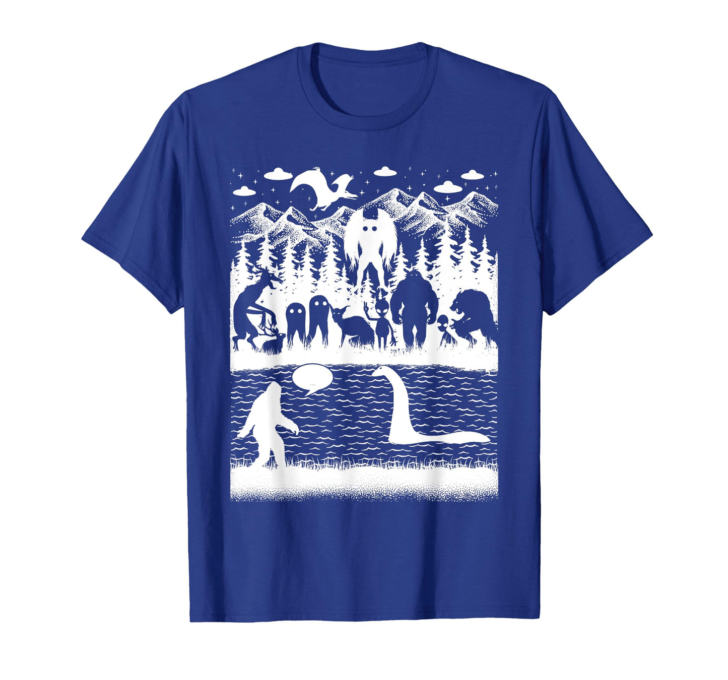Bigfoot Loch Ness Monster Mothman And Aliens! Funny Cryptid T-Shirt