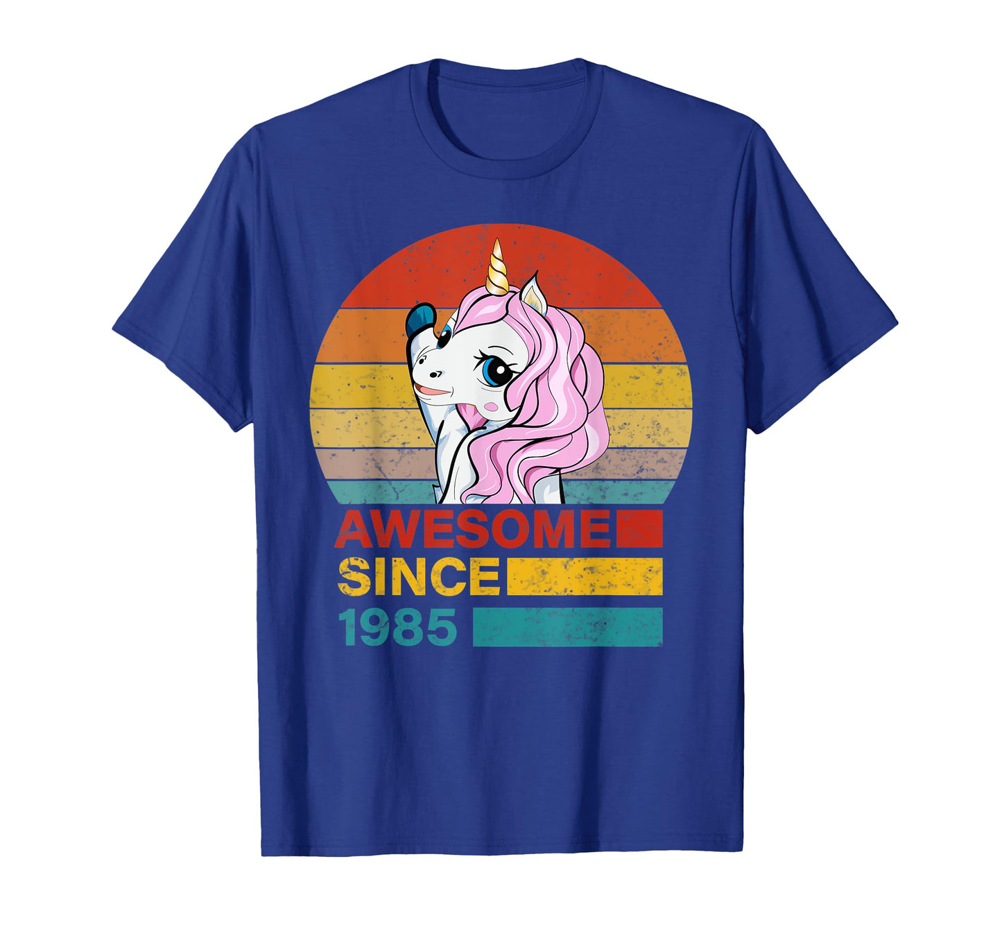 Unicorn Birthday Awesome Since 1985 36 year old birthday Gif T-Shirt