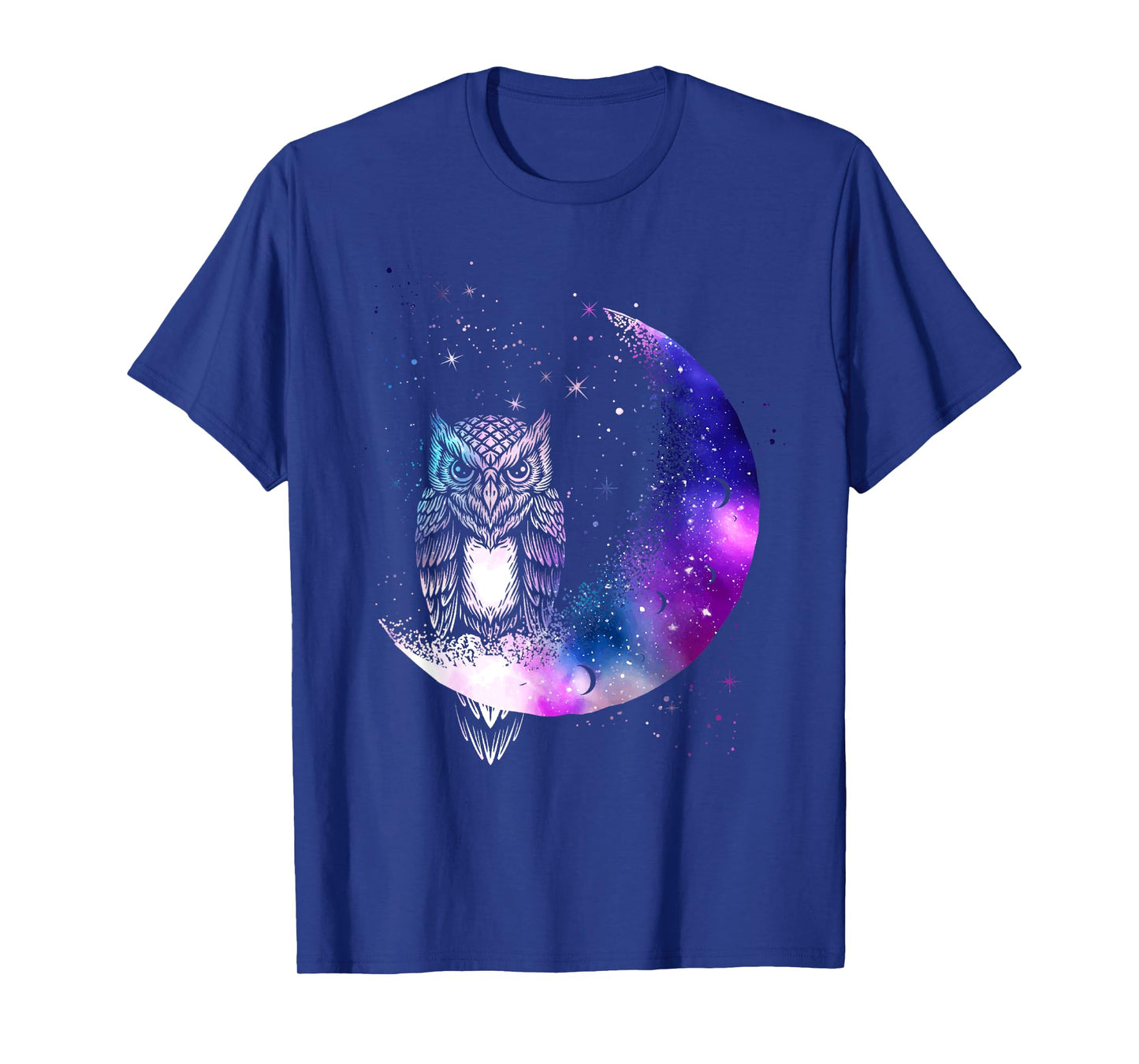 Owl Moon Galaxy Bird Crescent T-Shirt