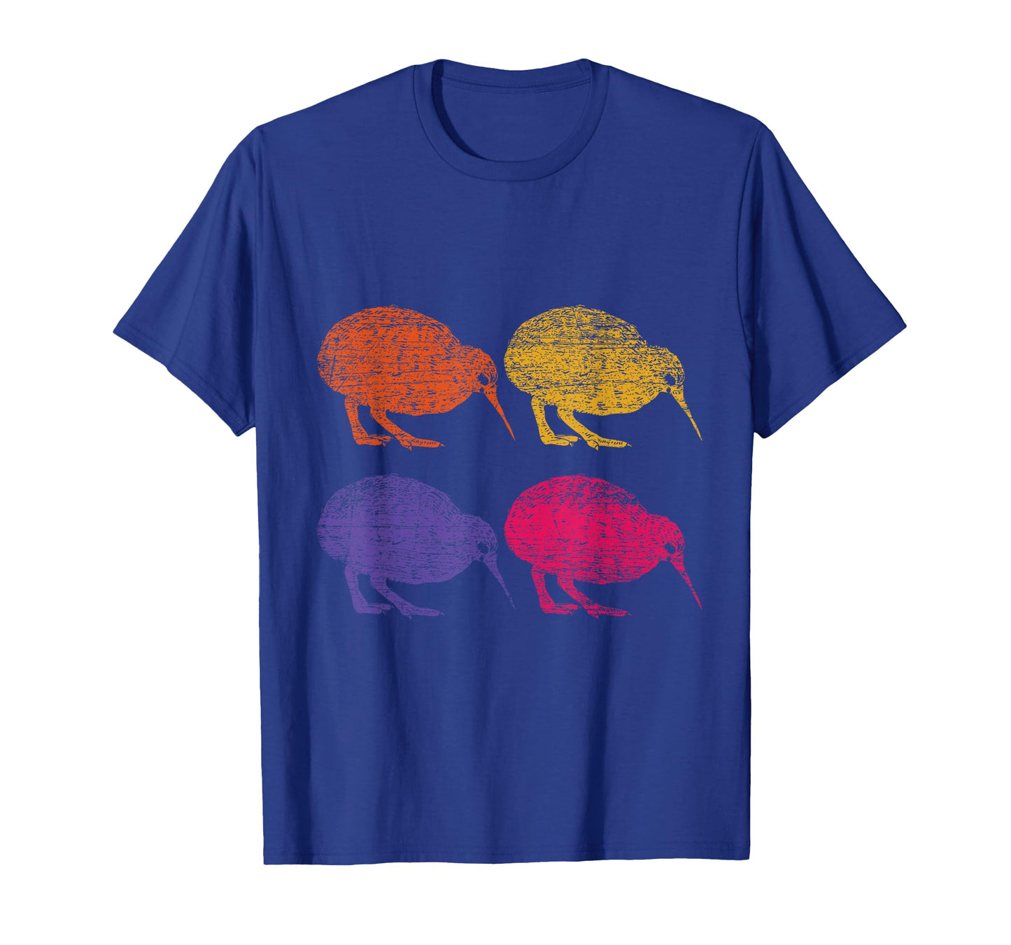 Cute Bird Retro Kiwi NZ New Zealand T-Shirt