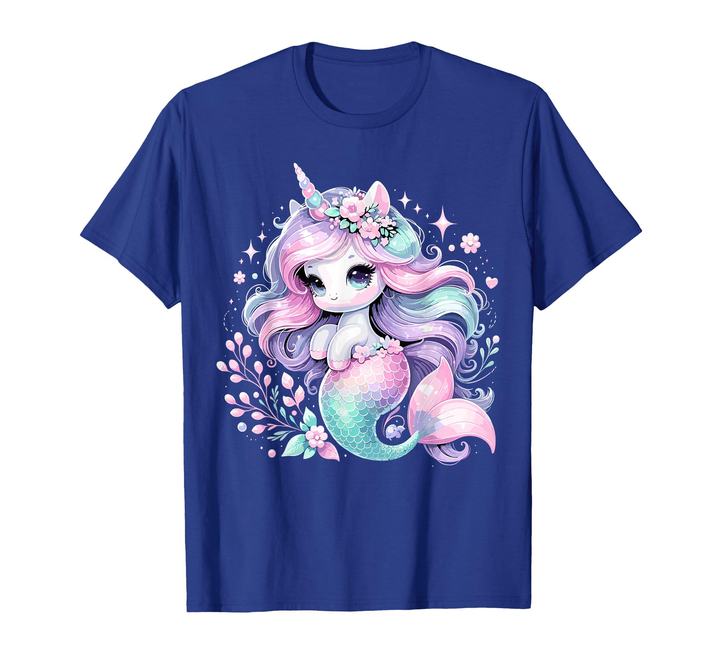 Unicorn Mermaid Girls Birthday Party Mermicorn T-Shirt