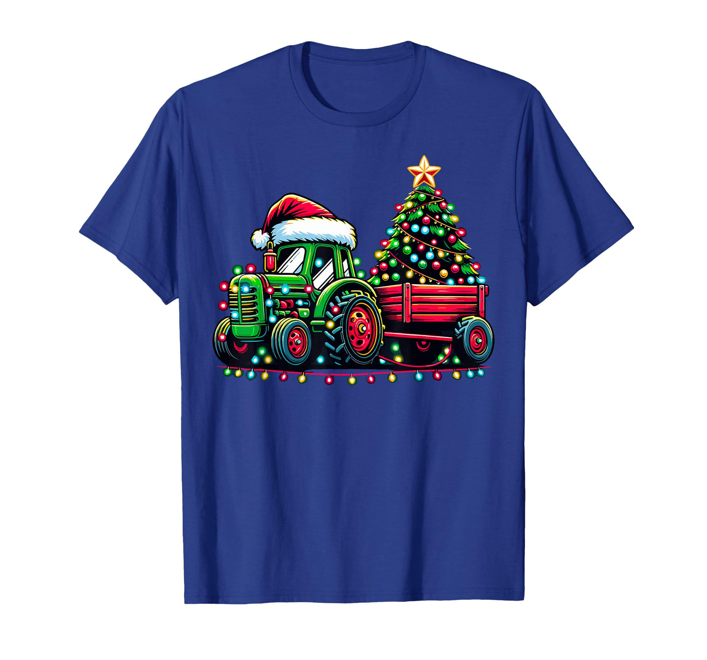 Christmas Tractor Boys Santa Xmas Farm Truck T-Shirt