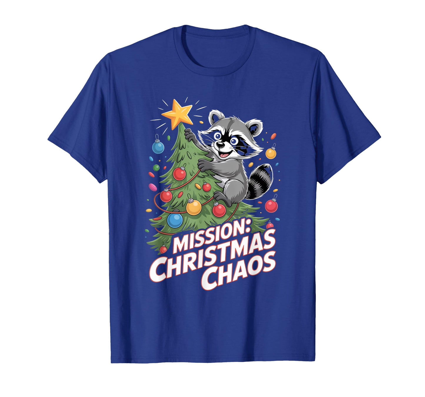 Funny Raccoon Christmas Trash Panda Xmas T-Shirt