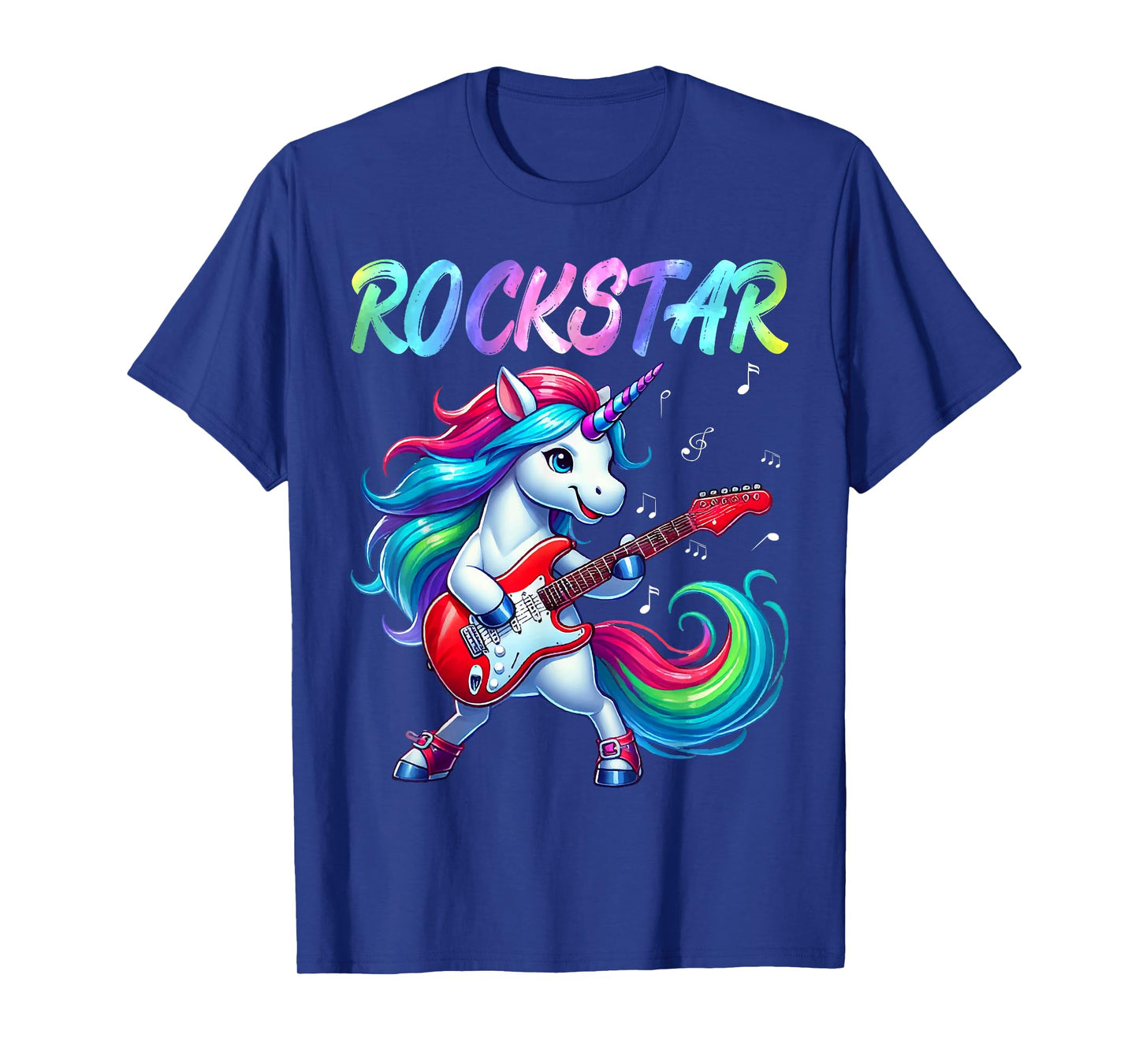 Unicorn Rock Star Guitar Rockin' Music Singer T-Shirt