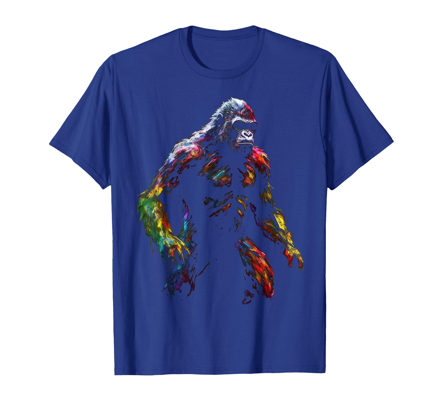 Gorilla Colourful Artwork - Animal Art Monkey Zoo Gorilla T-Shirt