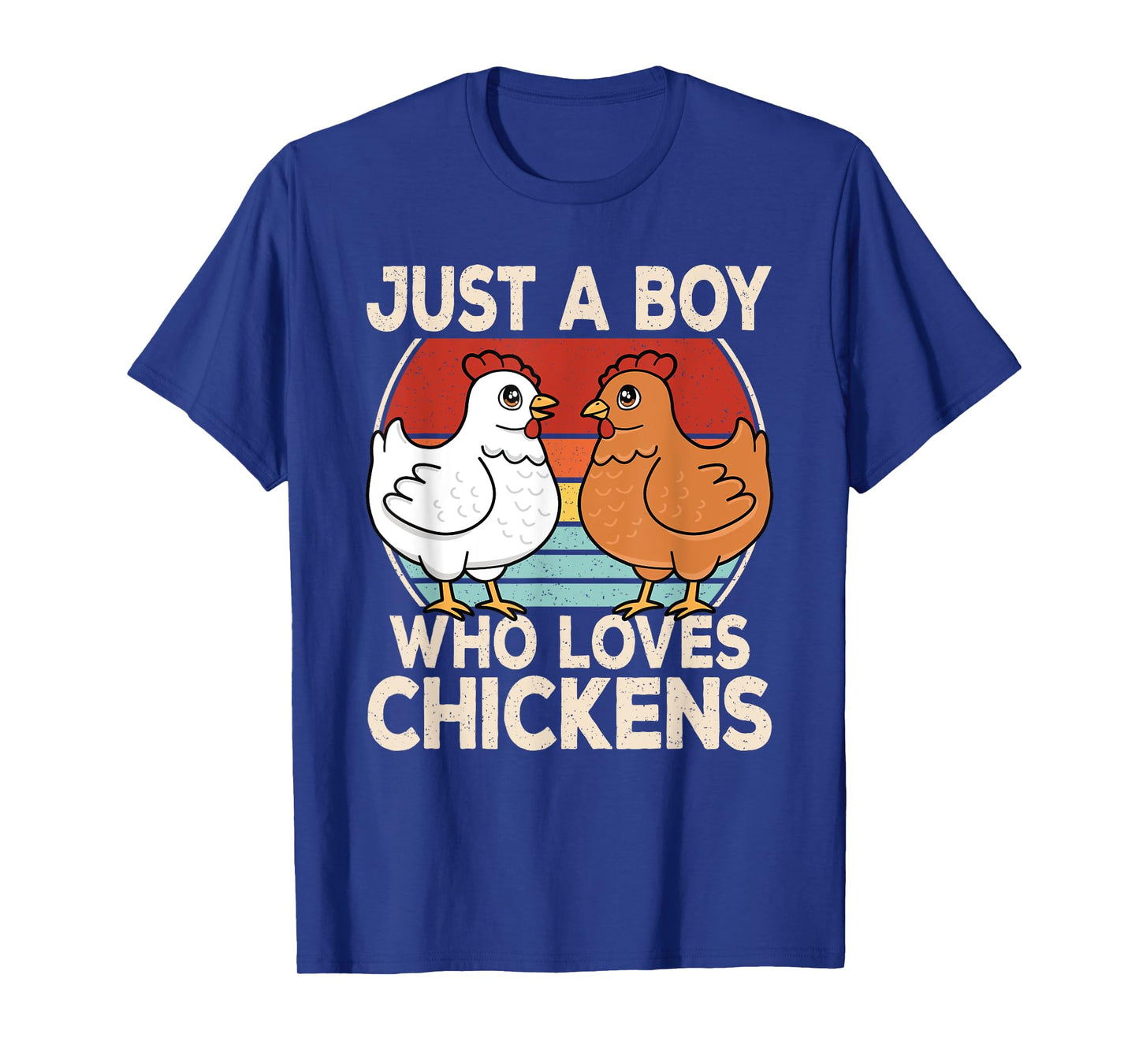 Just A Boy Who Loves Chickens Retro Chicken Boys Kids T-Shirt