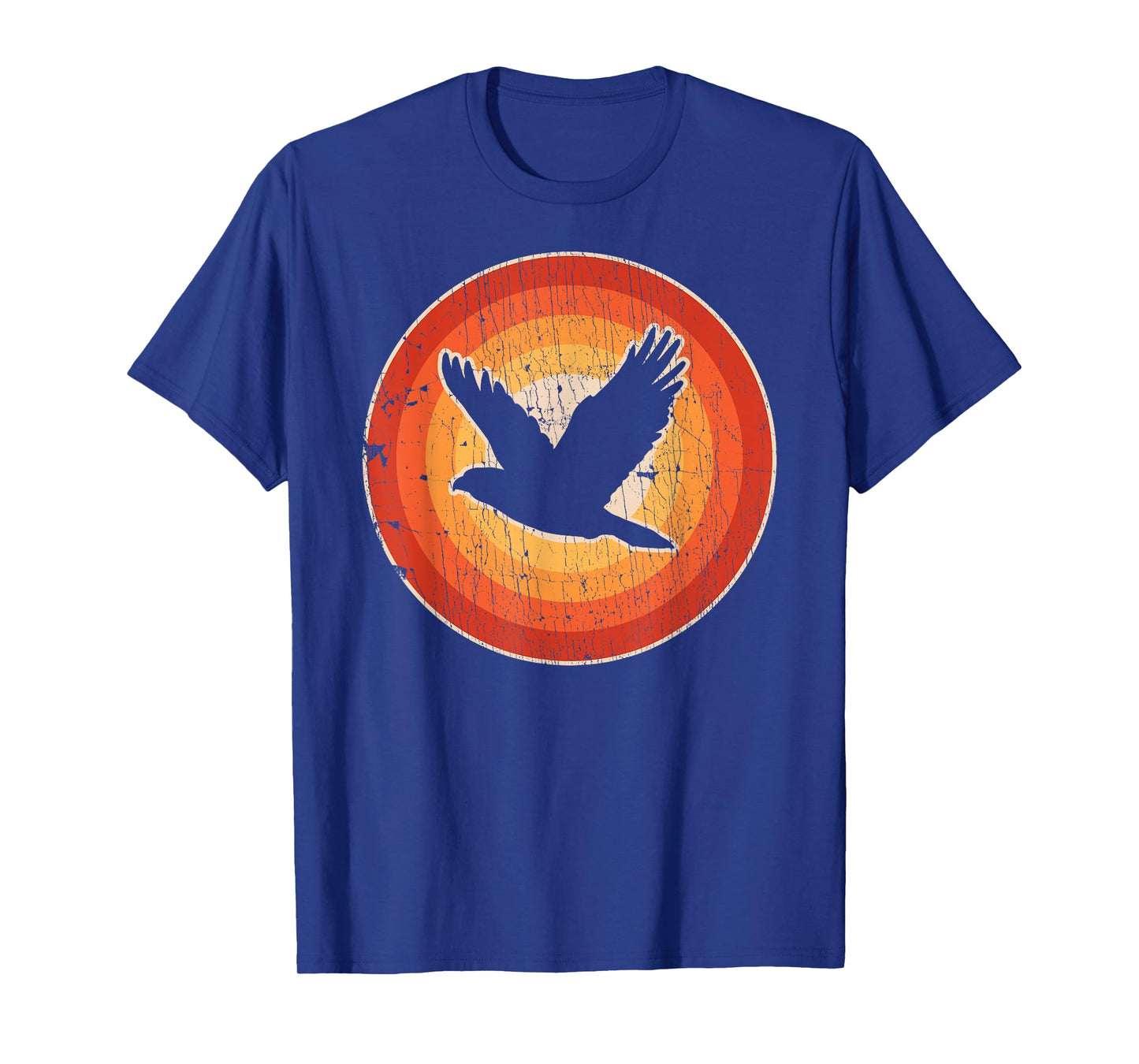 Falcon Retro Vintage 60s 70s Sunset Bird Lovers Men Women T-Shirt