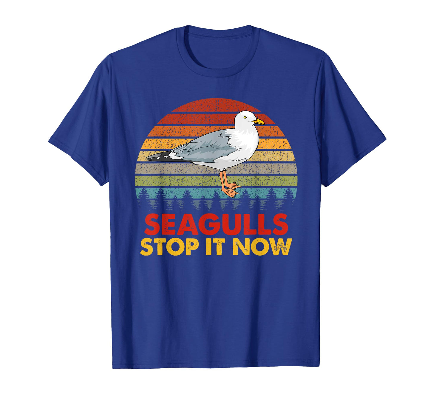 Seagulls Bird Lover Stop It Now Vintage Retro Funny Seagulls T-Shirt