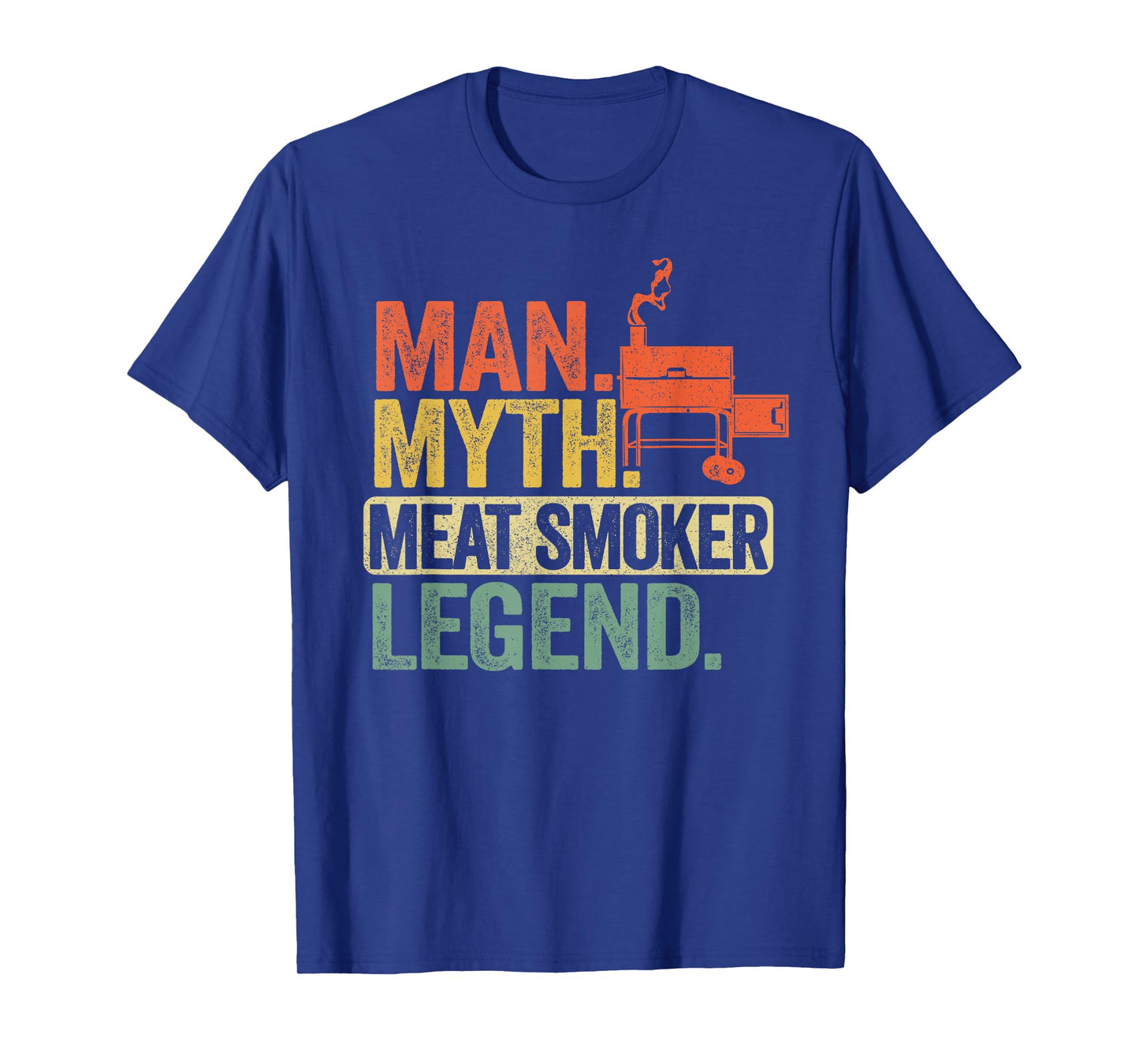 Man Myth Meat Smoker Legend Dad Grillfather BBQ Meat Smoking T-Shirt