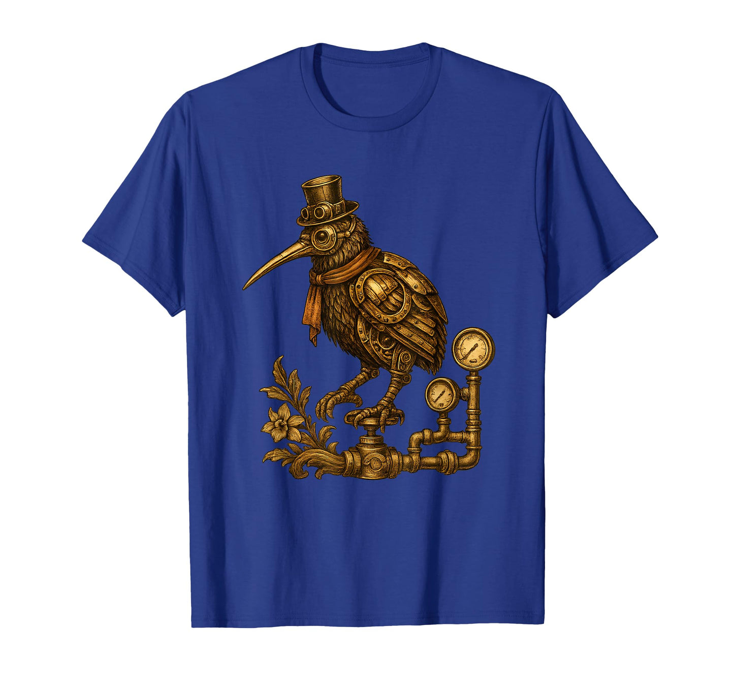 Steampunk Kiwi Bird Mechanical Gears T-Shirt