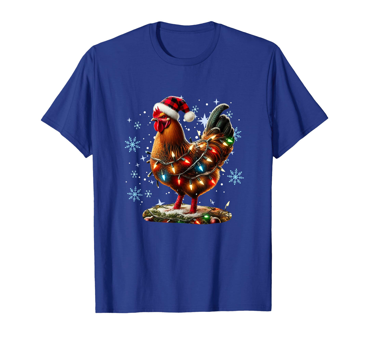 Chicken Christmas Chickens Santa Hat Xmas Chicken Lover T-Shirt