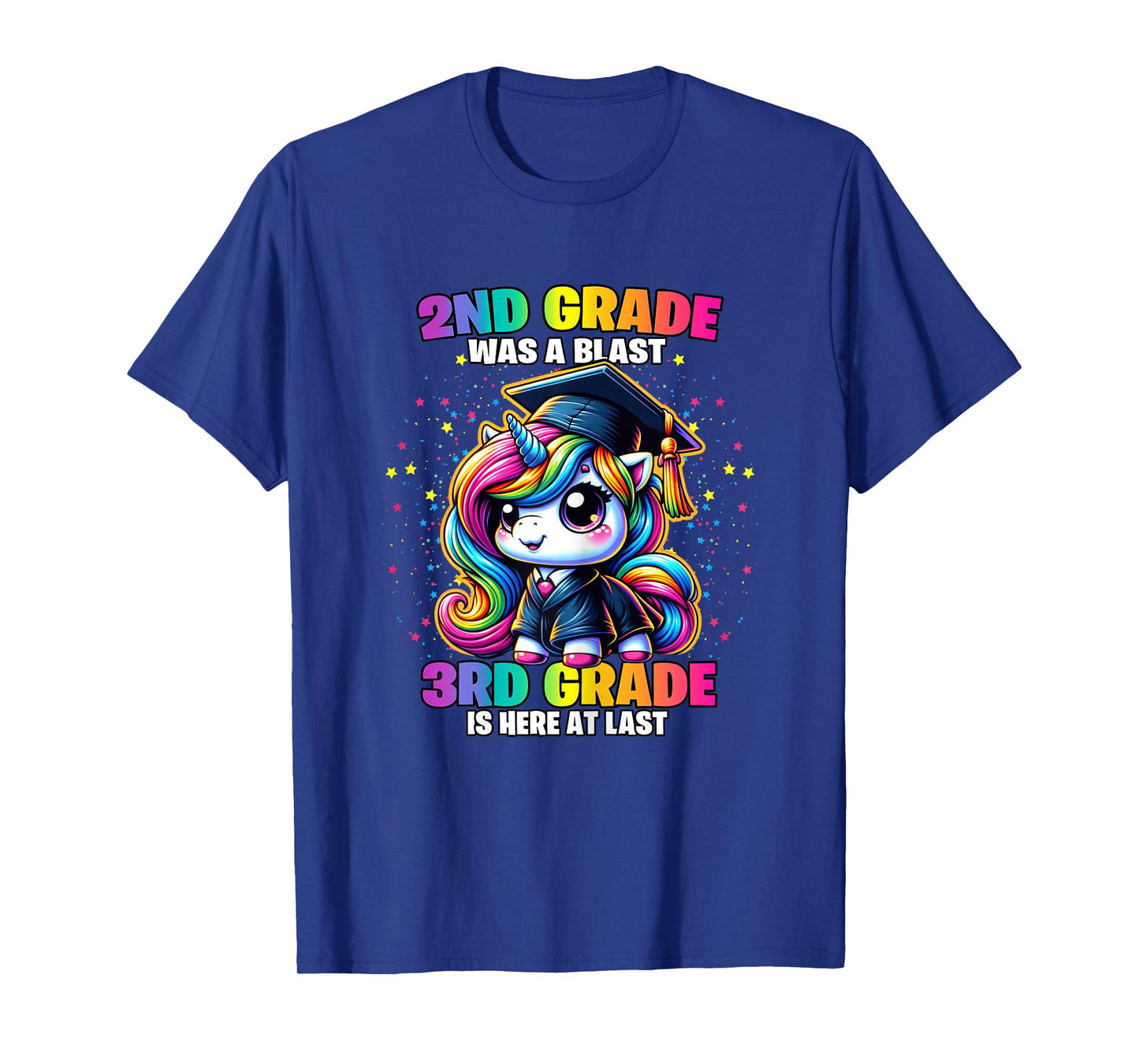 Graduation 2nd Grade Was a Blast Unicorn Girls Grad Magical T-Shirt
