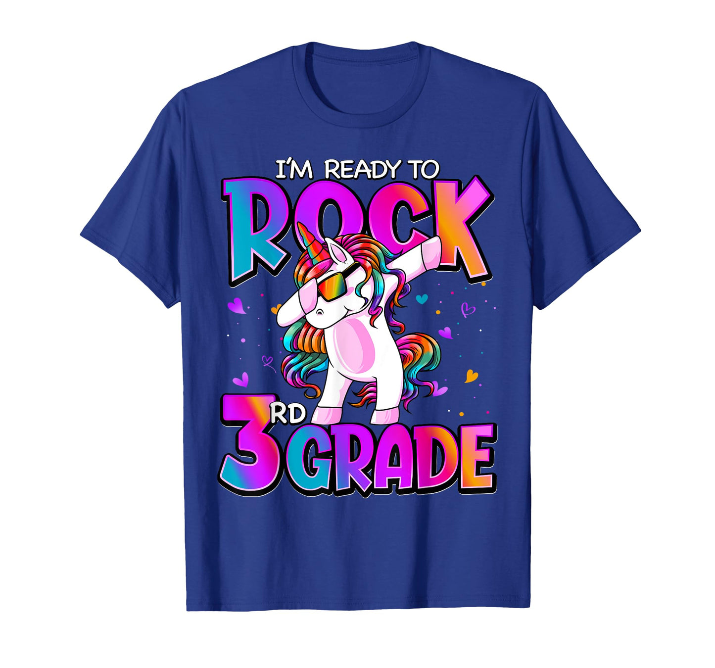 I'm Ready To Rock 3rd Grade Unicorn Back To School Girls T-Shirt