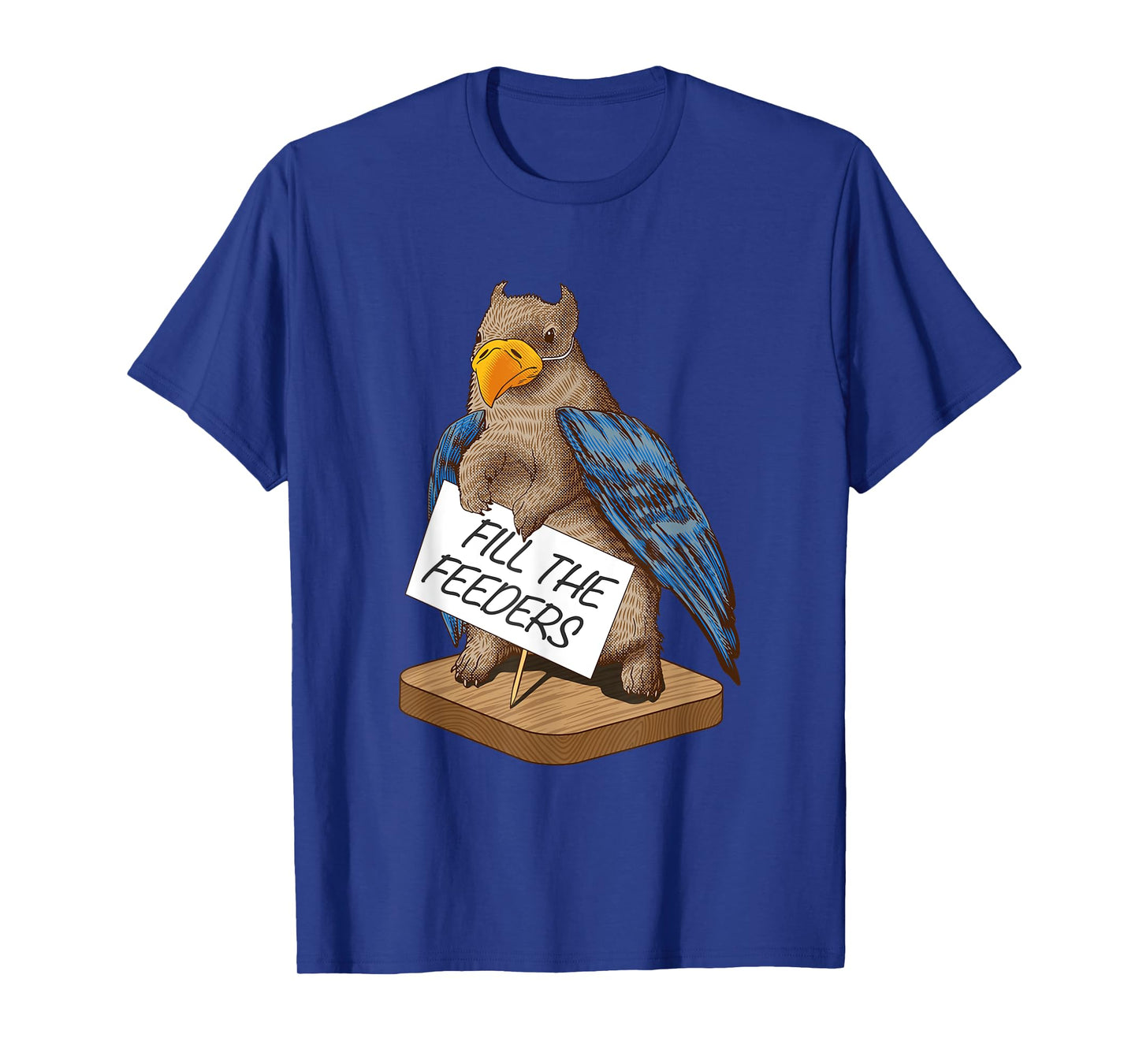 Fill The Feeders Funny Squirrel Dressed Like A Bird T-Shirt