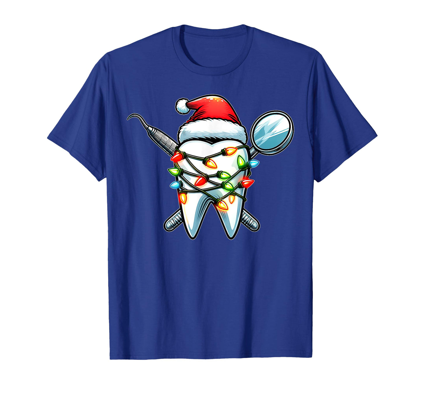 Dentist Dental Assistant Hygiene Christmas Hat Xmas T-Shirt