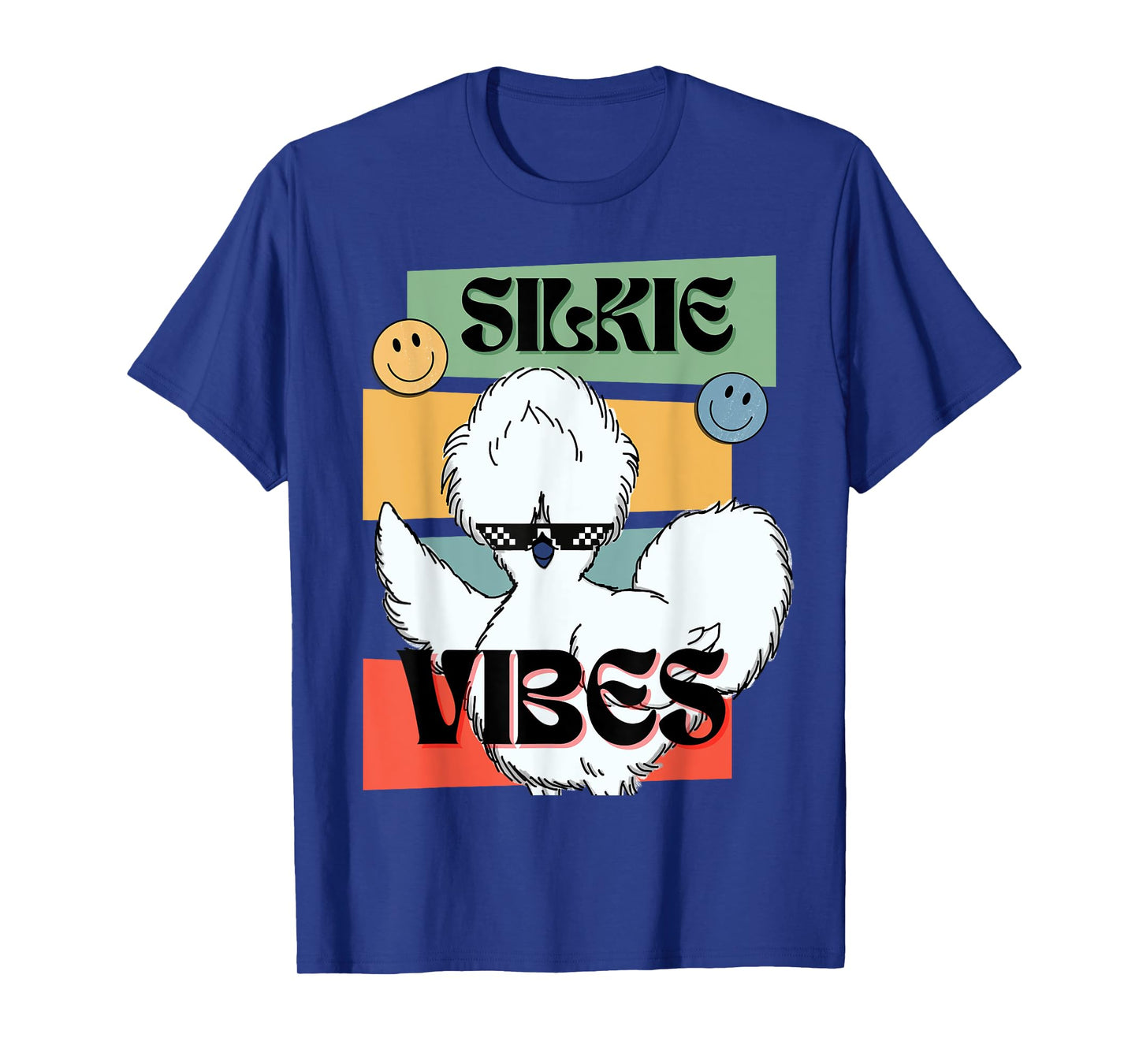 Retro Vintage Silkie Chicken Vibes for Farm Chick Hen Lovers T-Shirt