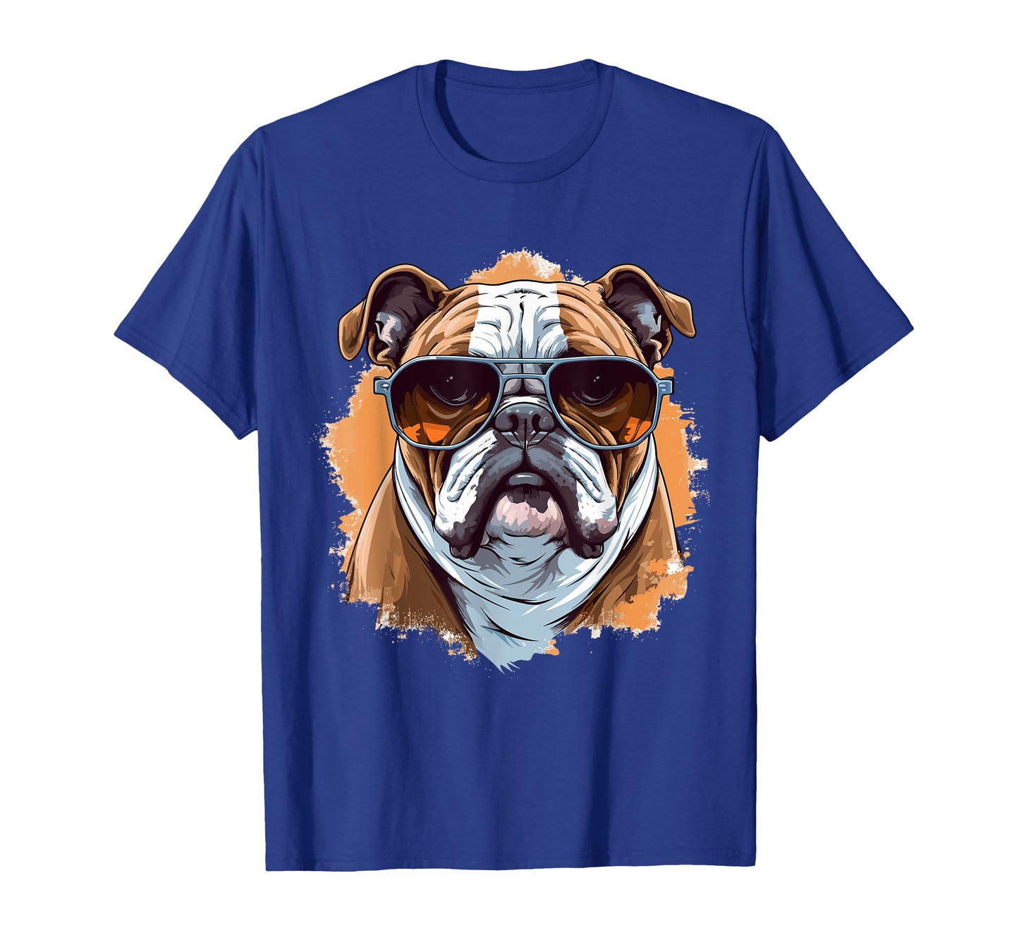 English Bulldog With Sunglasses T-Shirt for Men Women Girls Kids