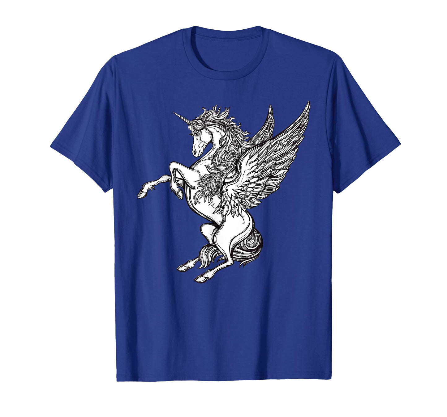 Victorian Unicorn Tshirt - Magic Fairy Pegasus Engraving Tee T-Shirt