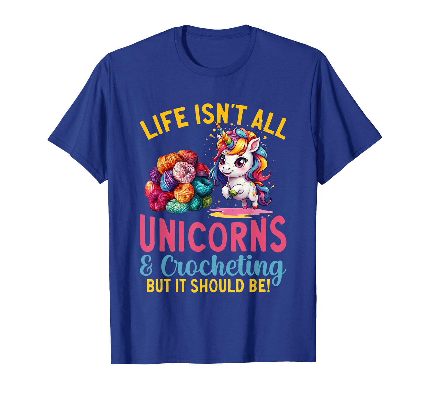 Crocheting Unicorn Crocheter Crochet T-Shirt