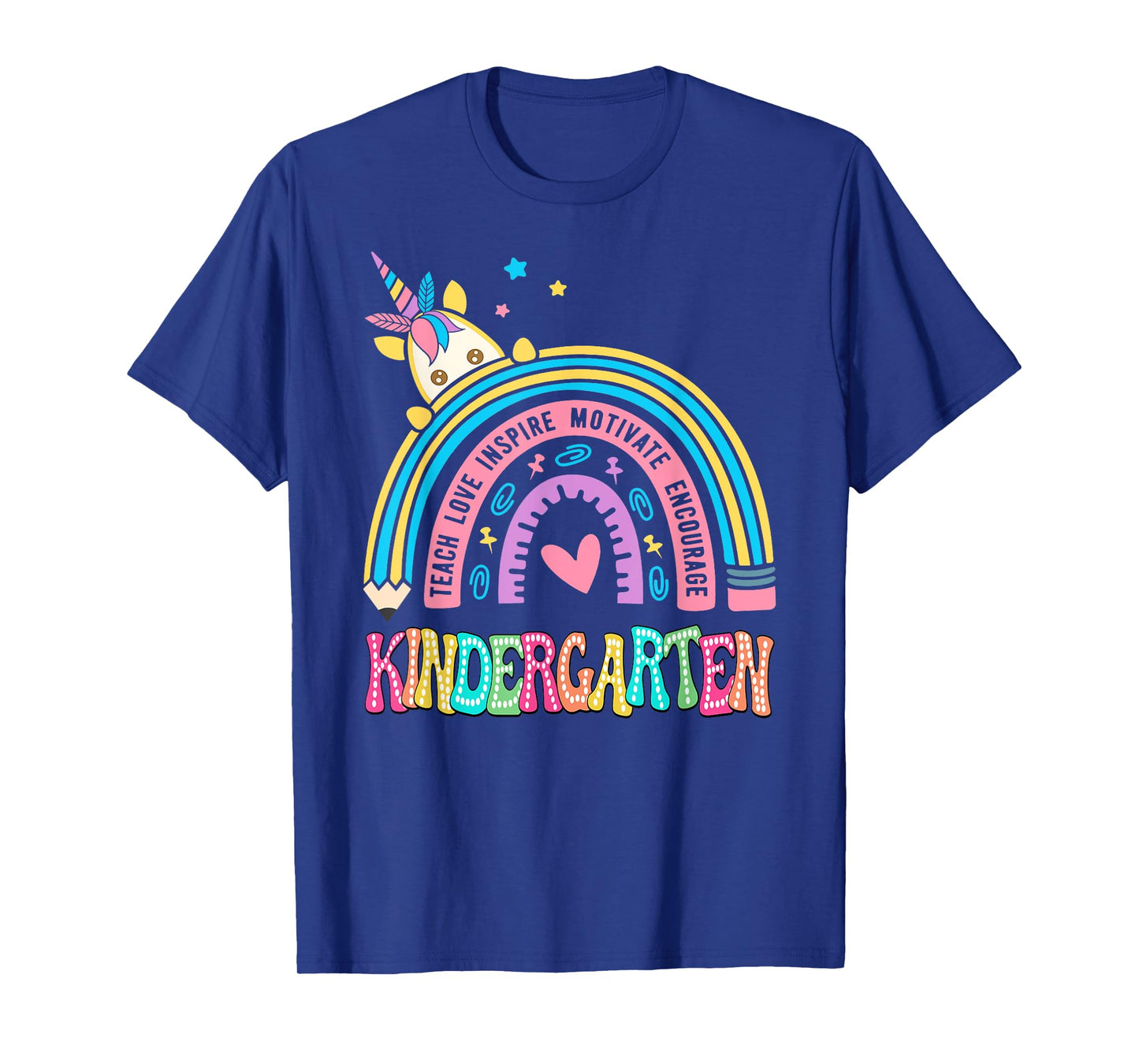 Kindergarten Unicorn Rainbow First Day Of School T-Shirt