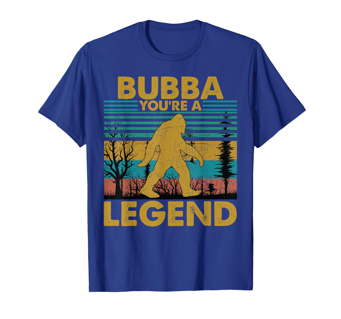 Bubba You're A Legend Retro Vintage Bigfoot Grandpa T-Shirt